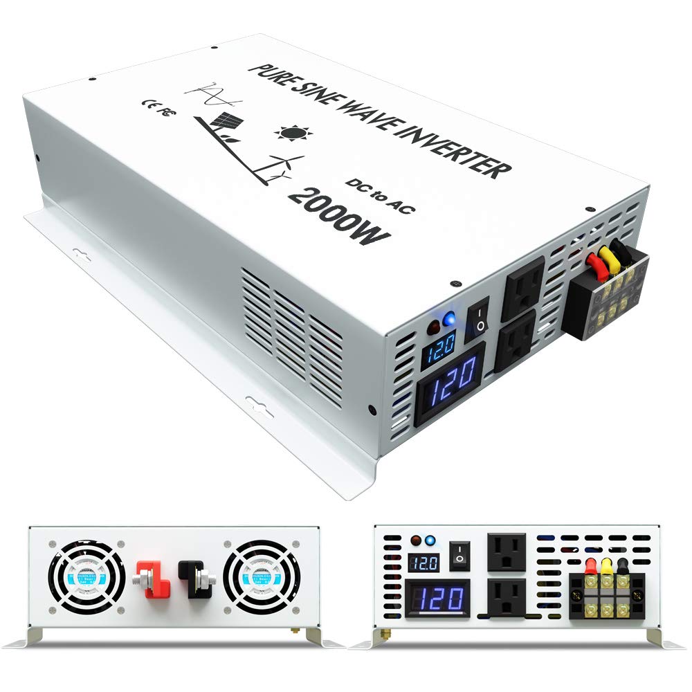 Off Grid Solar Inverter 24V 12 - огляд і ціна Inverter Pure Sine Wave 60Hz 120V 3000W