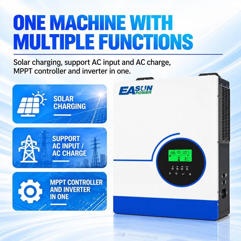EASUN POWER 6300W Hybrid Solar - огляд і ціна Grid Tie Inverter Limiter 2000W