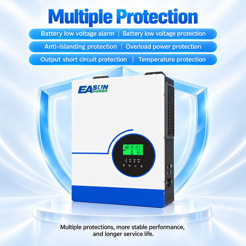 EASUN POWER 6.3KW Hybrid Solar - огляд і ціна Grid Tie Inverter Limiter 2000W
