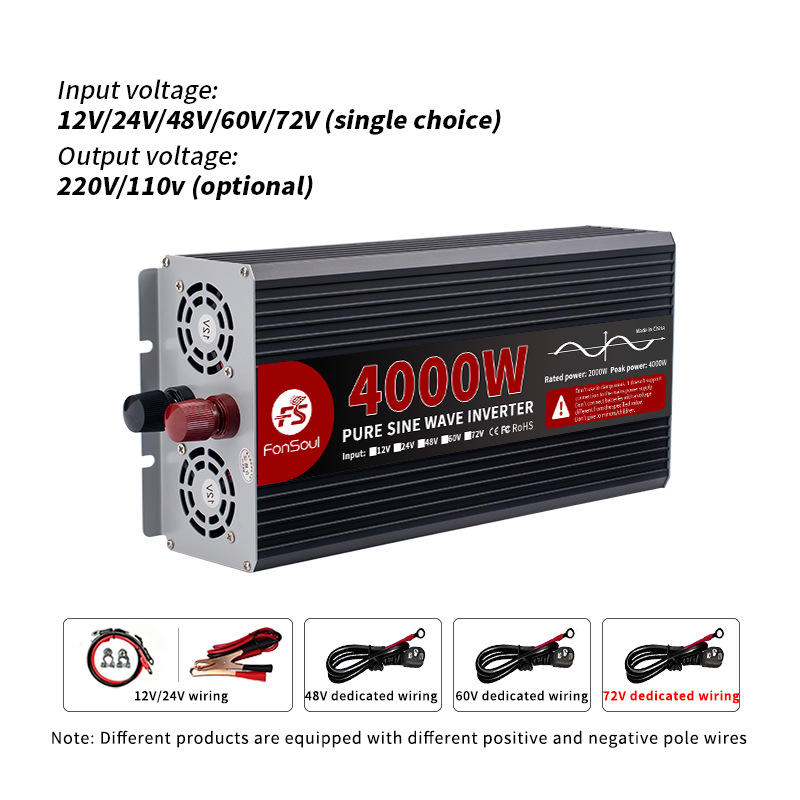 6000W 5000W 4000W 3000W Pure S - огляд і ціна Pure Sine Wave Inverter 5000W 48V 220V